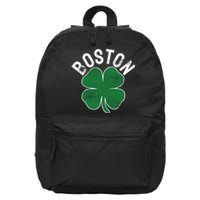 Shamrock Massachusetts Boston ST PATRICKS DAY Irish Green 16 in Basic Backpack