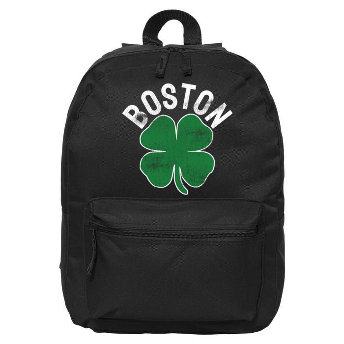 Shamrock Massachusetts Boston ST PATRICKS DAY Irish Green 16 in Basic Backpack