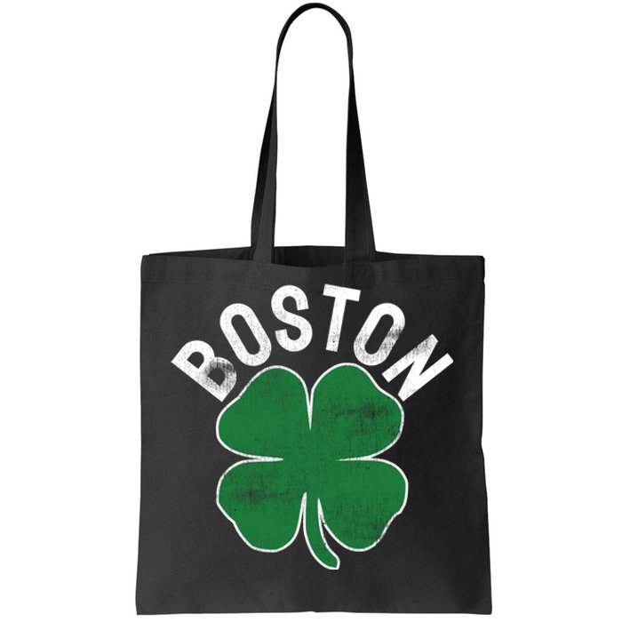 Shamrock Massachusetts Boston ST PATRICKS DAY Irish Green Tote Bag