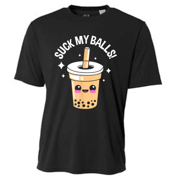 Suck My Balls Boba Cooling Performance Crew T-Shirt