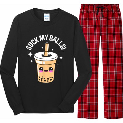 Suck My Balls Boba Long Sleeve Pajama Set