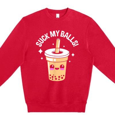 Suck My Balls Boba Premium Crewneck Sweatshirt