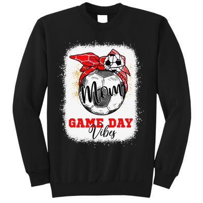 Soccer Mom Bleached Bun Mothers Day Soccer Mom Game Day Vibe Sweatshirt
