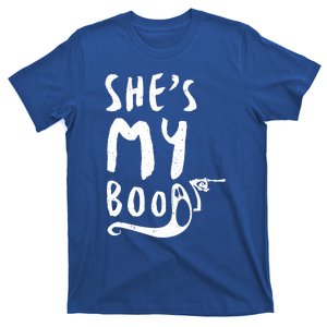 Shes My Boo Matching Couples Halloween Party Funny Gift T-Shirt