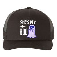 Shes My Boo Cute Ghost Matching Couple Halloween Costume Yupoong Adult 5-Panel Trucker Hat