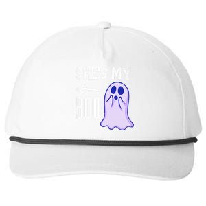 Shes My Boo Cute Ghost Matching Couple Halloween Costume Snapback Five-Panel Rope Hat