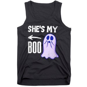 Shes My Boo Cute Ghost Matching Couple Halloween Costume Tank Top