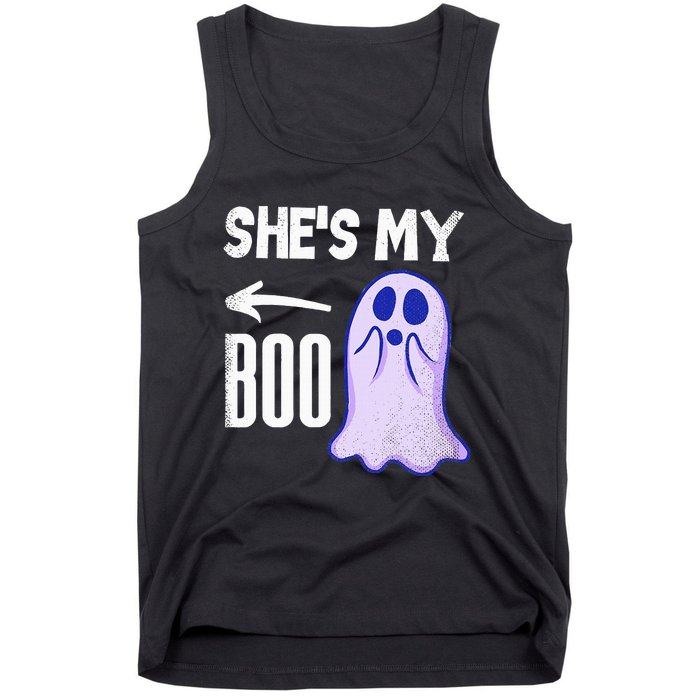 Shes My Boo Cute Ghost Matching Couple Halloween Costume Tank Top