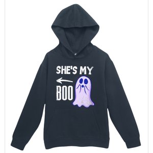 Shes My Boo Cute Ghost Matching Couple Halloween Costume Urban Pullover Hoodie