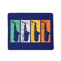 Saxophone Marching Band Sax Retro Vintage Jazz Music Mousepad