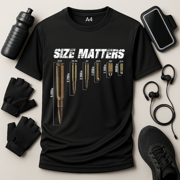 Size Matter Bullet Measure Up Performance Shirt