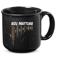 Size Matter Bullet Measure Up 15oz Campfire Ceramic Mug