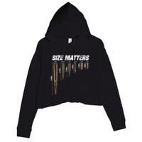 Size Matter Bullet Measure Up Crop Fleece Hoodie