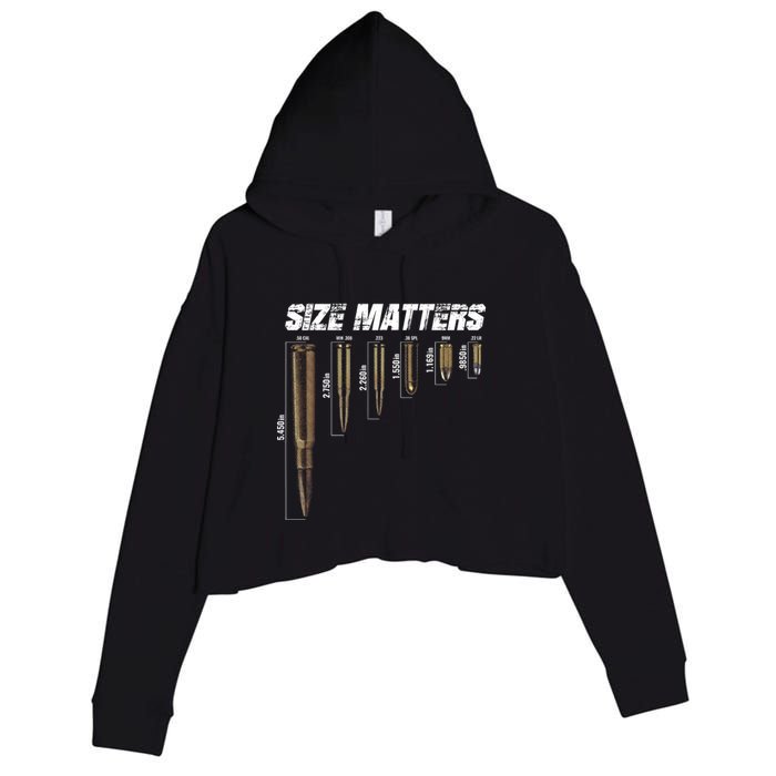 Size Matter Bullet Measure Up Crop Fleece Hoodie