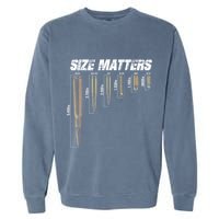 Size Matter Bullet Measure Up Garment-Dyed Sweatshirt
