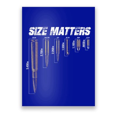 Size Matter Bullet Measure Up Poster
