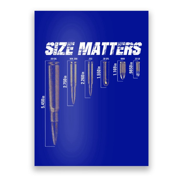 Size Matter Bullet Measure Up Poster