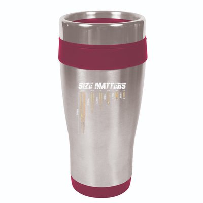 Size Matter Bullet Measure Up 16oz Travel Tumbler