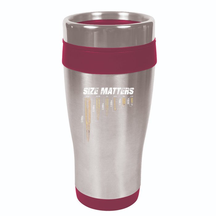 Size Matter Bullet Measure Up 16oz Travel Tumbler