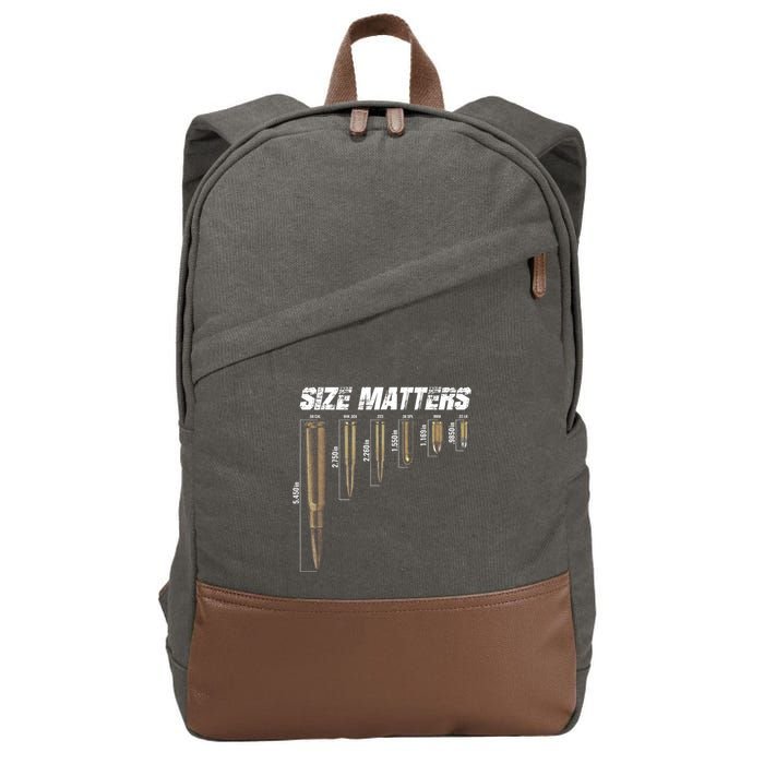 Size Matter Bullet Measure Up Cotton Canvas Backpack