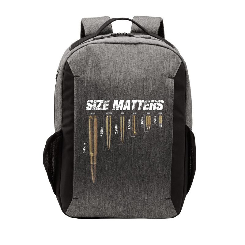 Size Matter Bullet Measure Up Vector Backpack