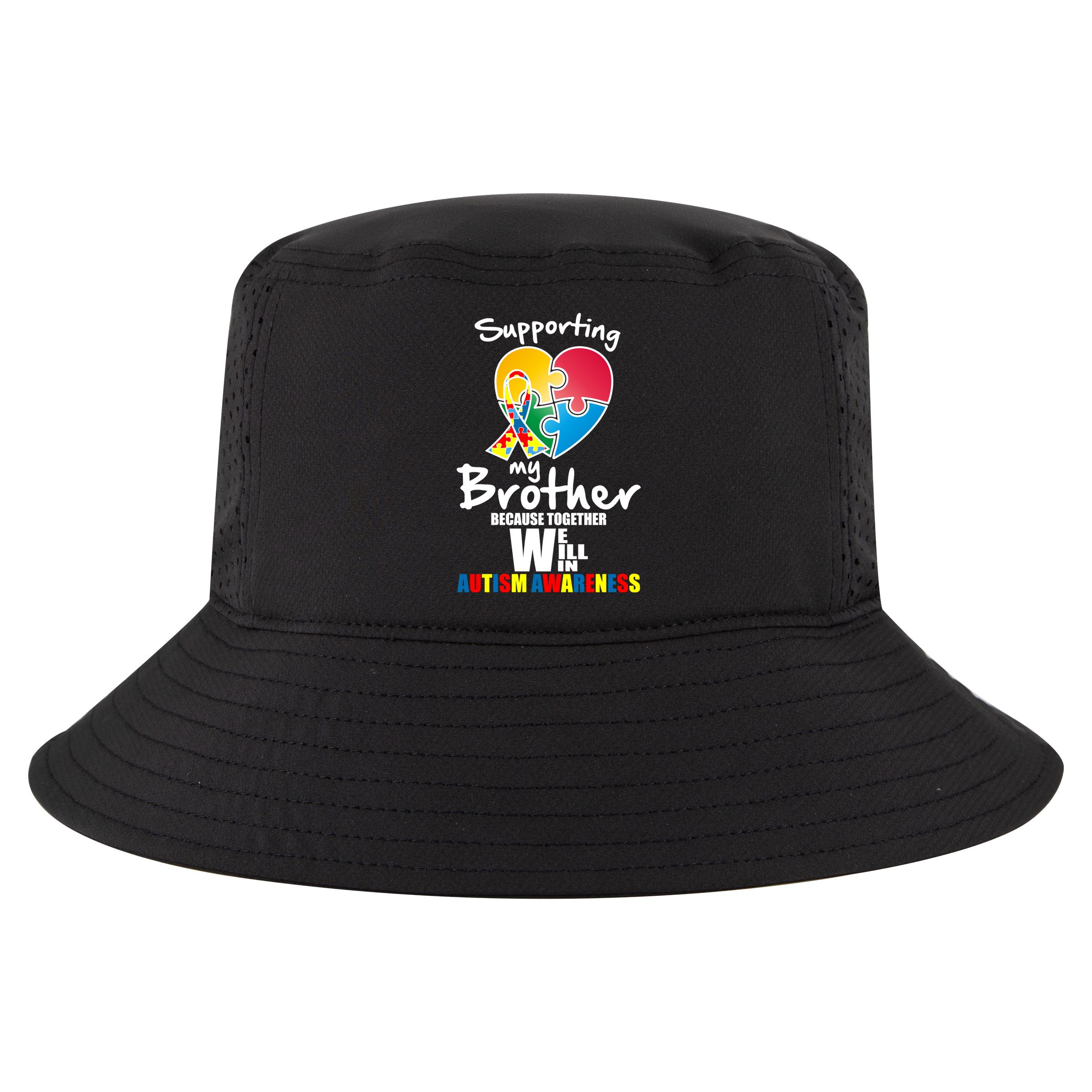 Supporting My Brother Together We Will Win Cool Comfort Performance Bucket Hat