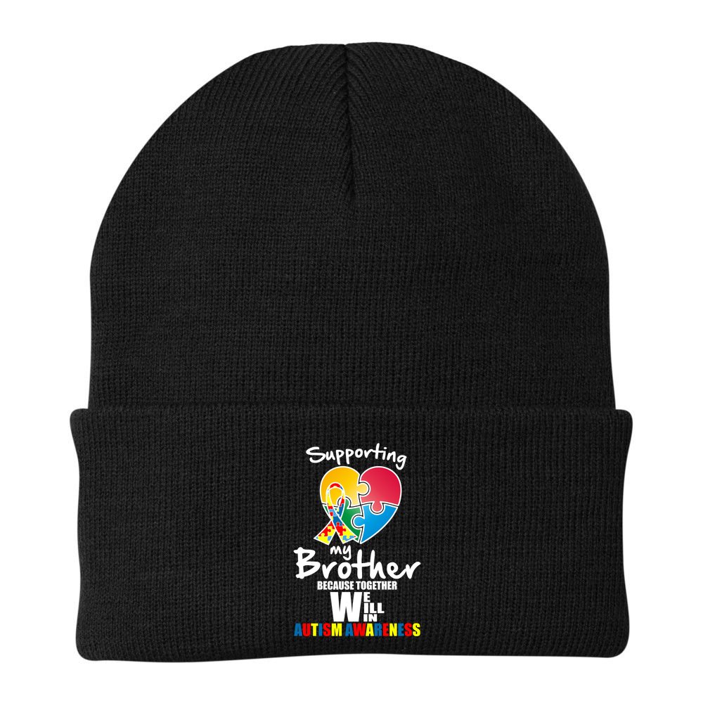 Supporting My Brother Together We Will Win Beanie