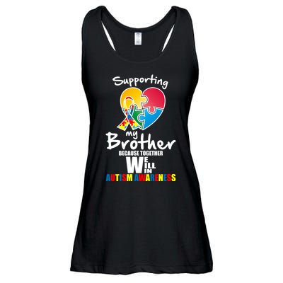 Supporting My Brother Together We Will Win Ladies Essential Flowy Tank
