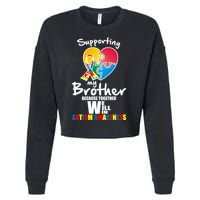 Supporting My Brother Together We Will Win Cropped Pullover Crew
