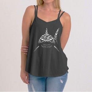 Shark Marine Biology Animal Science Sharks Lover Women's Strappy Tank