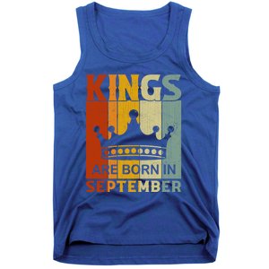 September Month Bday Party Kings Are Born In September Great Gift Tank Top