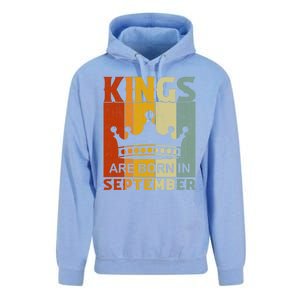 September Month Bday Party Kings Are Born In September Great Gift Unisex Surf Hoodie