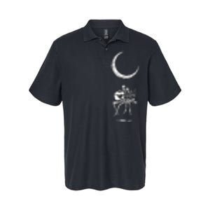 Skeleton Moon Band S Rock And Roll Concert Graphic S Softstyle Adult Sport Polo