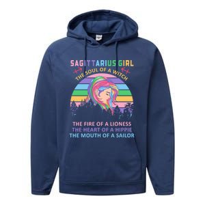 Sagittarius Meme Birthday Gift Great Gift Performance Fleece Hoodie