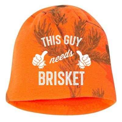 Smoking Meat Barbecue Lover This Guy Needs Brisket Cute Gift Kati - Camo Knit Beanie