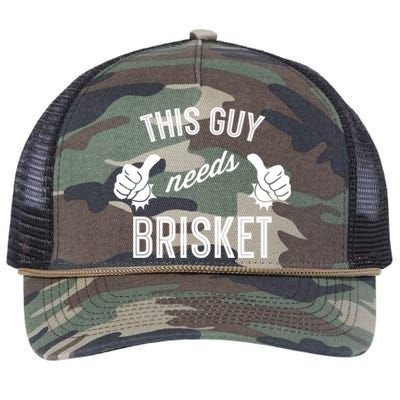 Smoking Meat Barbecue Lover This Guy Needs Brisket Cute Gift Retro Rope Trucker Hat Cap