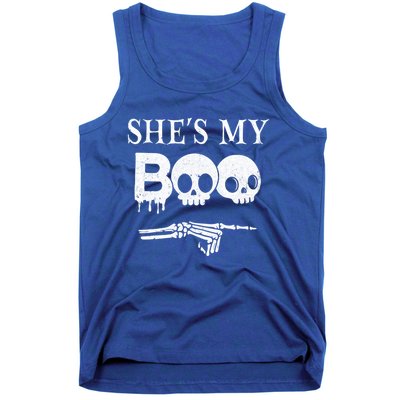 SheS My Boo Skull Face Matching Halloween Couples Funny Gift Tank Top