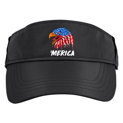 Sweet Merica Ball Eagle Adult Drive Performance Visor