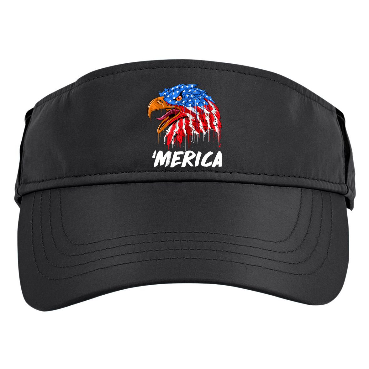 Sweet Merica Ball Eagle Adult Drive Performance Visor