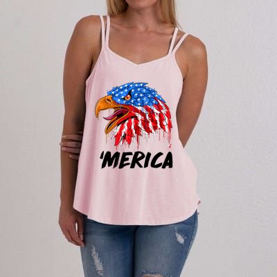 Sweet Merica Ball Eagle Women's Strappy Tank