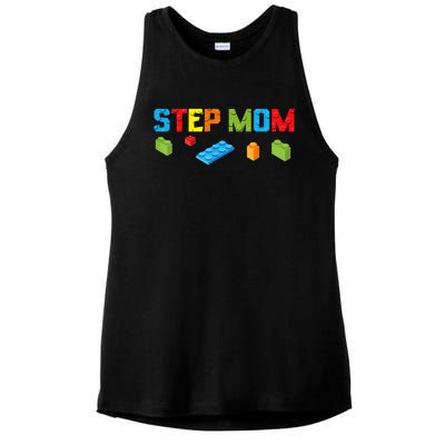 Stepmom Master Builder Building Bricks Blocks Family Parents Great Gift Ladies PosiCharge Tri-Blend Wicking Tank