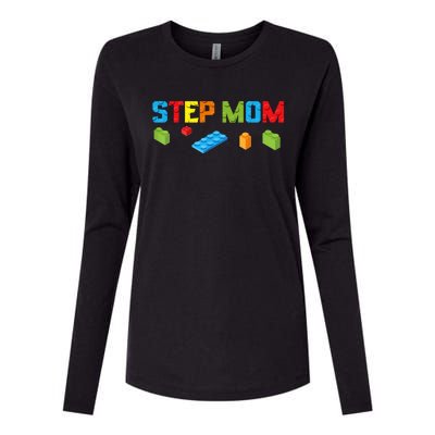 Stepmom Master Builder Building Bricks Blocks Family Parents Great Gift Womens Cotton Relaxed Long Sleeve T-Shirt