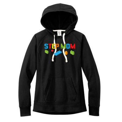 Stepmom Master Builder Building Bricks Blocks Family Parents Great Gift Women's Fleece Hoodie