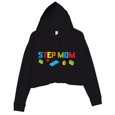 Stepmom Master Builder Building Bricks Blocks Family Parents Great Gift Crop Fleece Hoodie