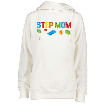 Stepmom Master Builder Building Bricks Blocks Family Parents Great Gift Womens Funnel Neck Pullover Hood