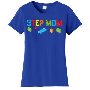 Stepmom Master Builder Building Bricks Blocks Family Parents Great Gift Women's T-Shirt