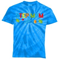 Stepmom Master Builder Building Bricks Blocks Family Parents Great Gift Kids Tie-Dye T-Shirt