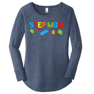 Stepmom Master Builder Building Bricks Blocks Family Parents Great Gift Women's Perfect Tri Tunic Long Sleeve Shirt