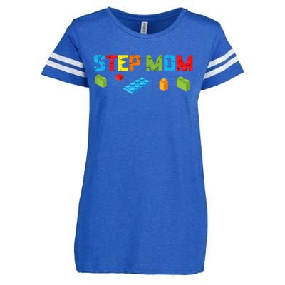 Stepmom Master Builder Building Bricks Blocks Family Parents Great Gift Enza Ladies Jersey Football T-Shirt