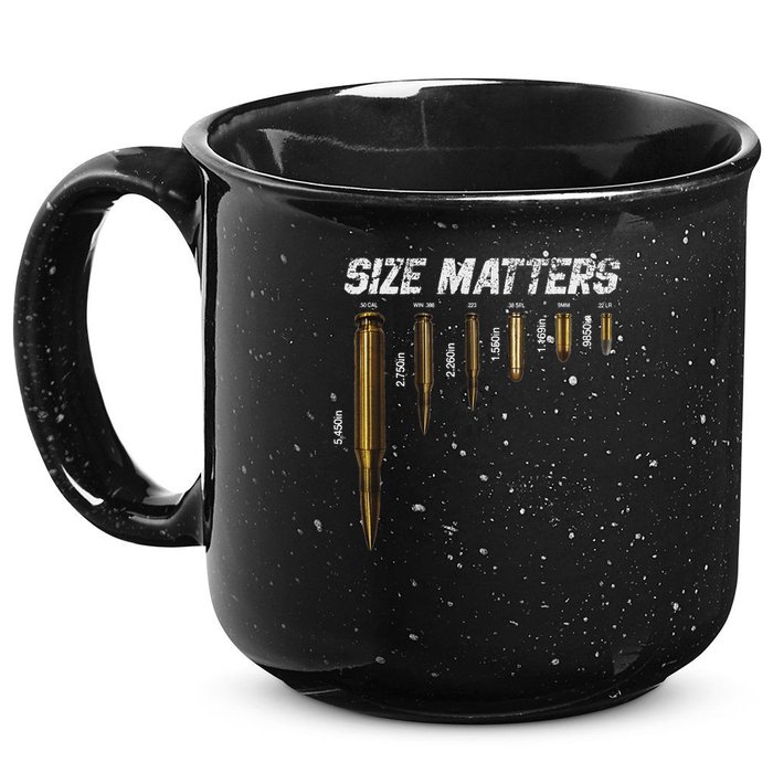 Size Matters Bullets 15oz Campfire Ceramic Mug